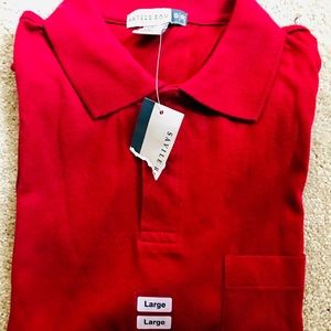 Savile Row Men’s Short Sleeve Red Polo Shirt
